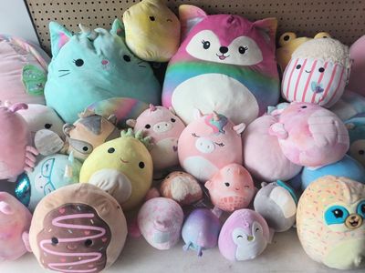 80+ Squishmallow/Plush Toys Stuffed Animals Excellent Condition 4" - 24"