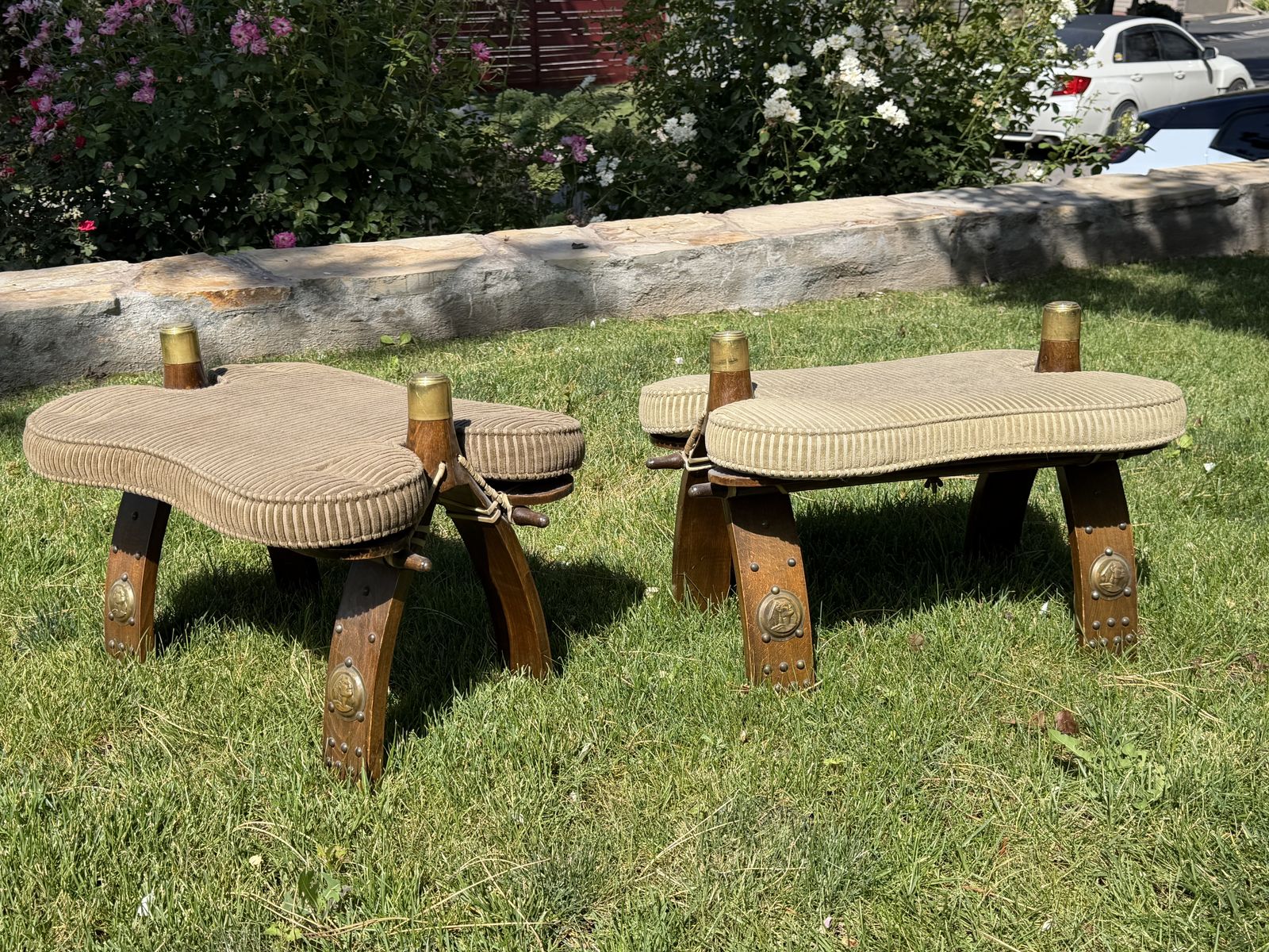Two camel seats