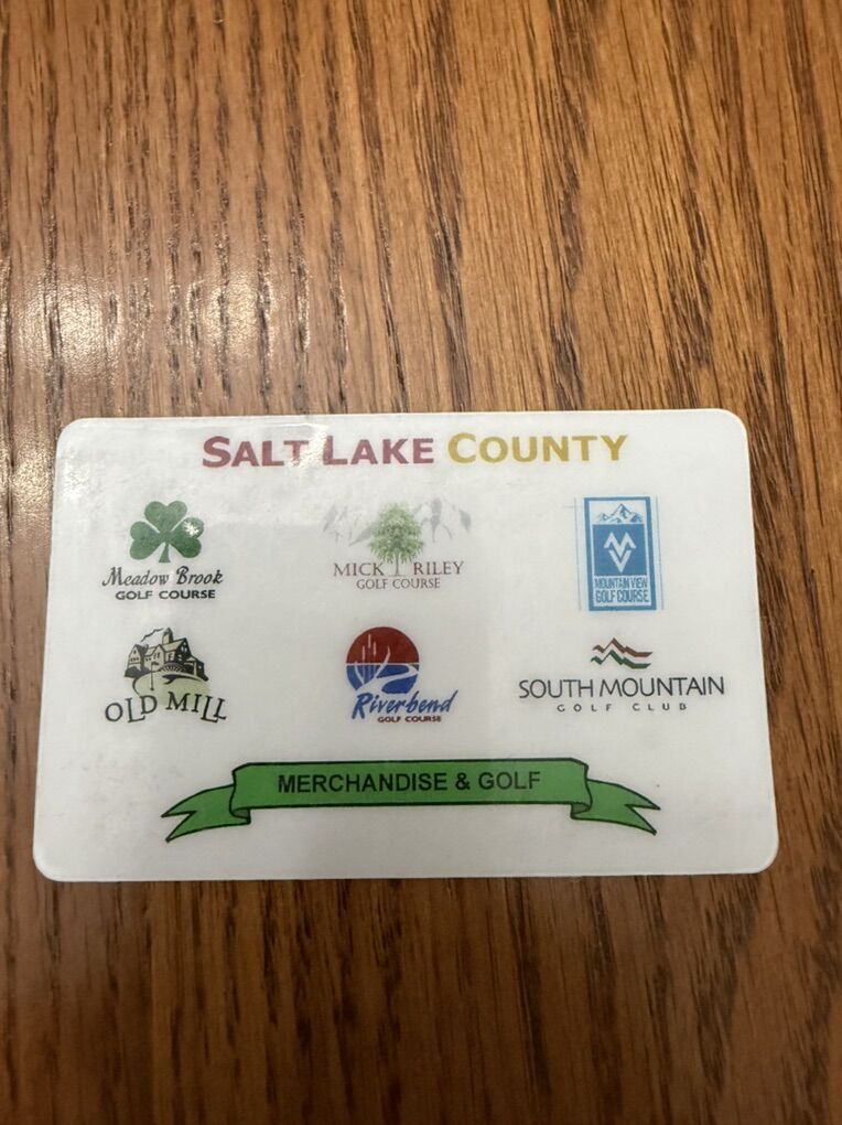 Salt Lake County Golf And Merchandise Gift Card