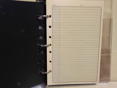 Leather day planner