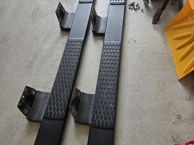 RAM OEM Black Hexagon Tread Side Steps Running Boards for Dodge Ram Truck