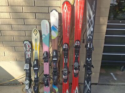 76 100 110 120 130 140 144cm skis ..100s of boots