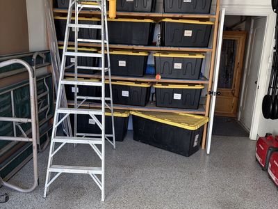 Garage or storage room shelving