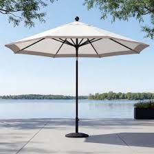 Sunvilla 11’ Border Stripe Market Umbrella, Blue 1934164  #107416