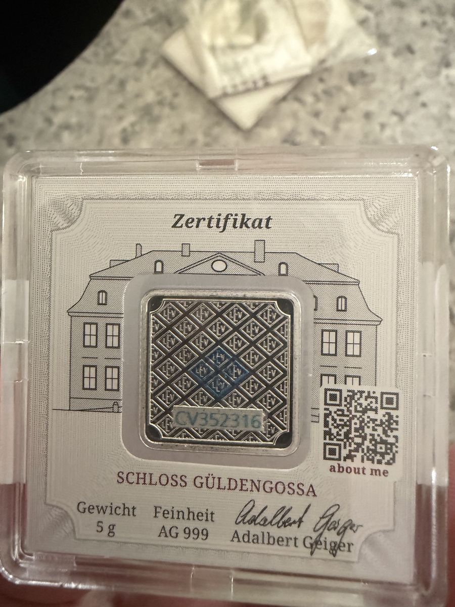 5 gram Geiger silver
