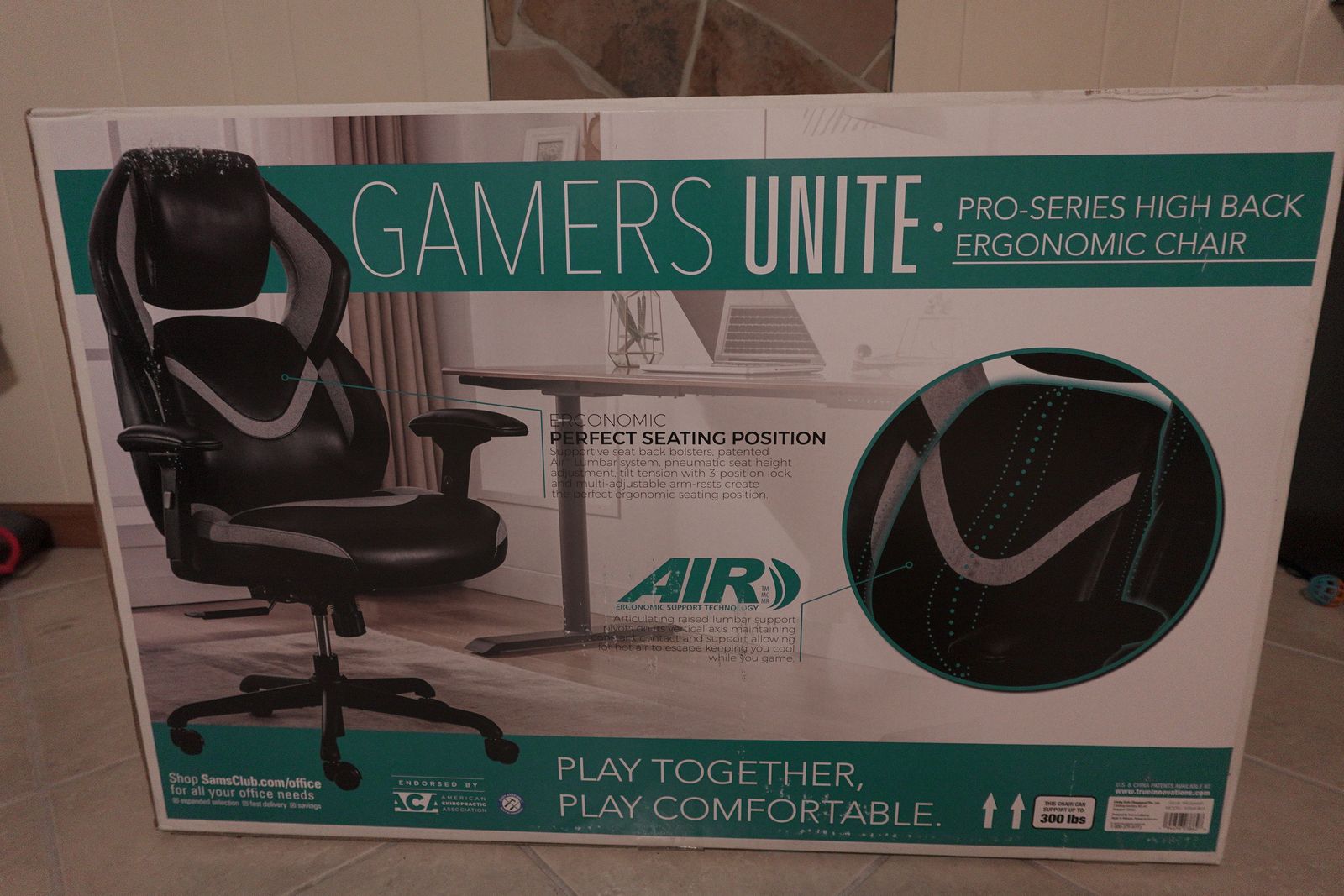 Gamers Unite Pro Series High Back Ergonomic Chair