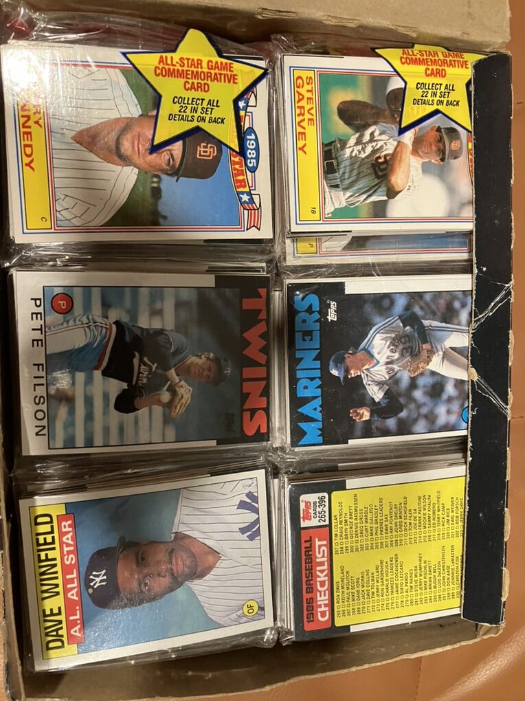 1986 Topps Baseball Rack Box
