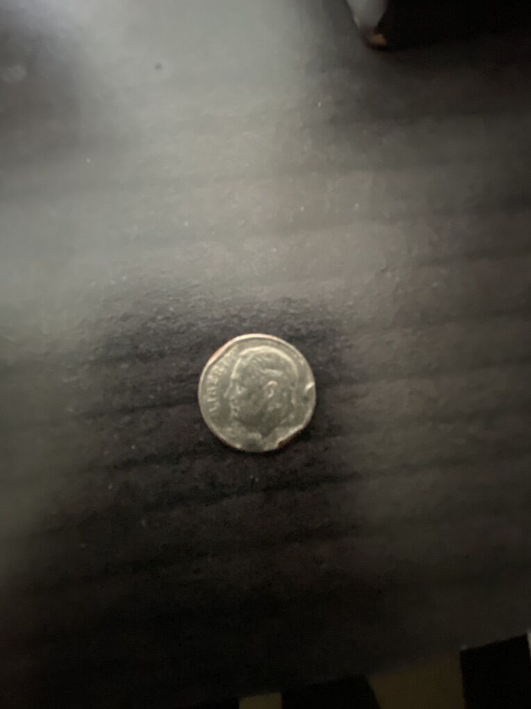 U.S. Quarter And Dime With Dents *read Desc*