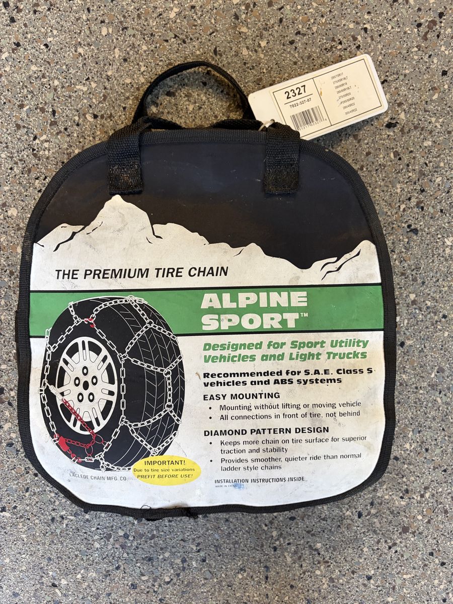 Alpine sport 2723 tire chains new