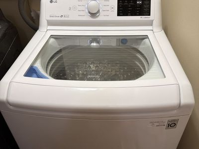 LG Direct Drive Top Load Washing Machine - White with TrueBalance Technology