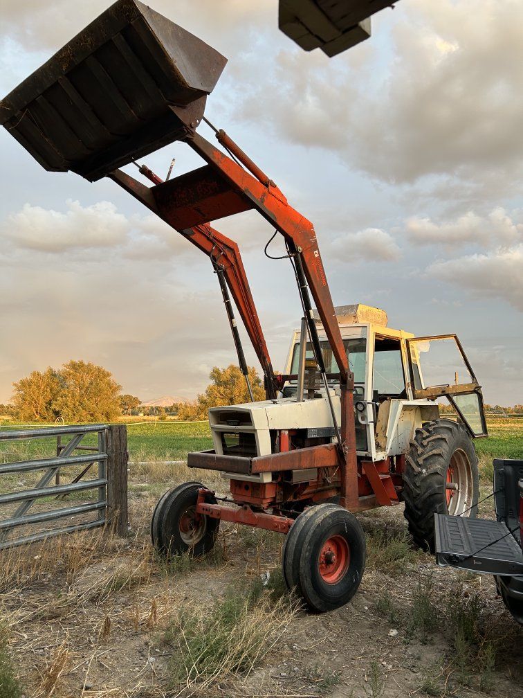 Case Tractor with Cab and Front End Loader