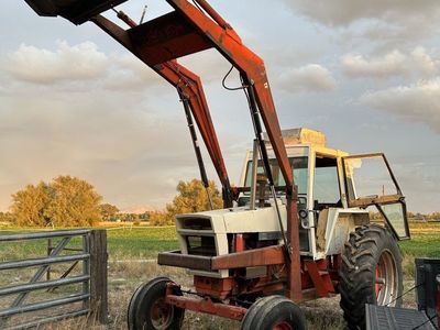 Case Tractor with Cab and Front End Loader