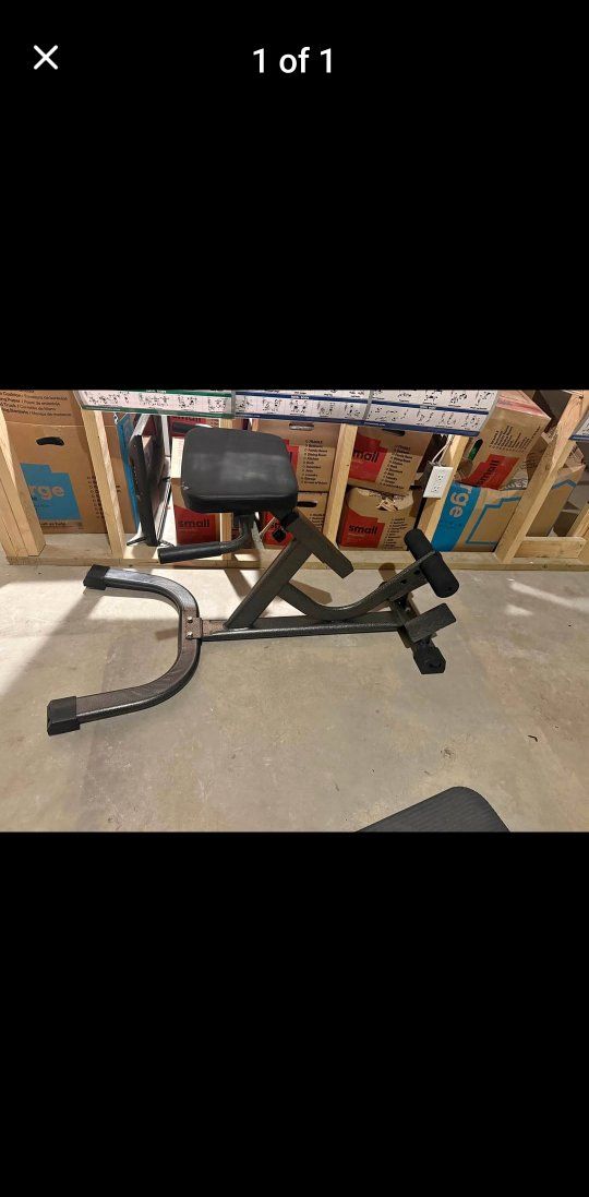 roman chair hyper extension back work-out