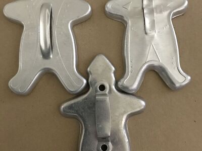 Vintage Aluminum Metal Cookie Cutters Lot of 13 ALL HAVE HANDLES