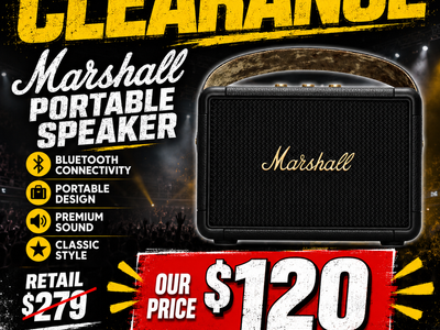 Marshall Kilburn II Portable Bluetooth Speaker