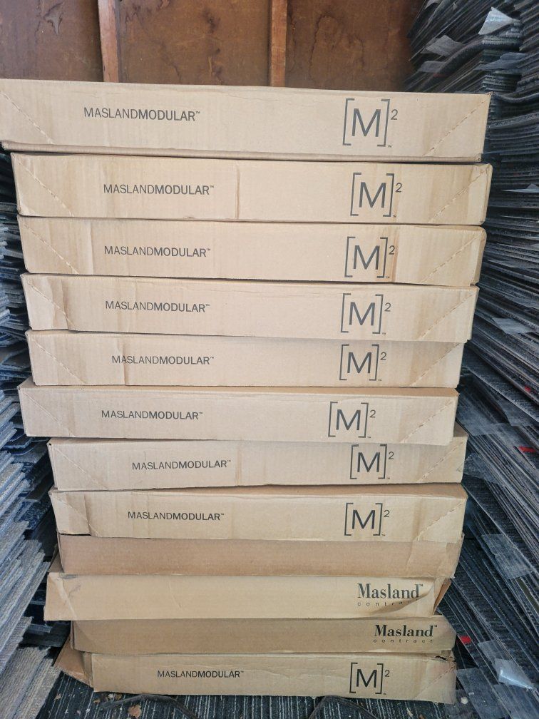 Carpet tile new in box $0.75 per square foot