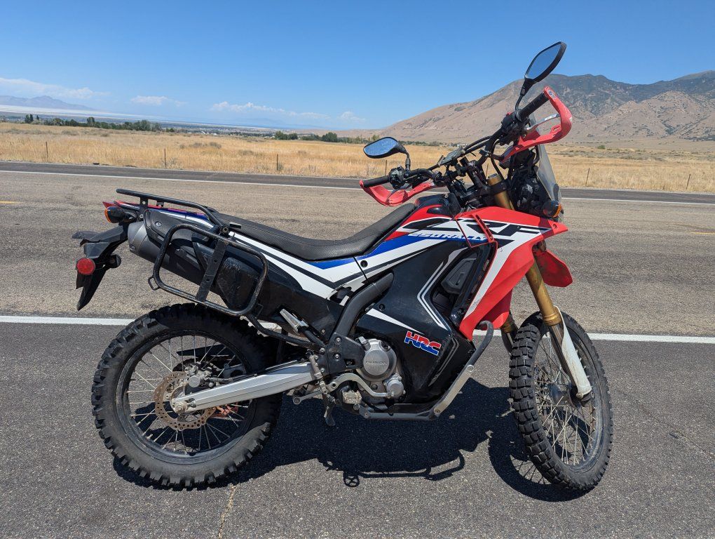 2017 Honda CRF250L Rally Dual-Sport Motorcycle w/extras