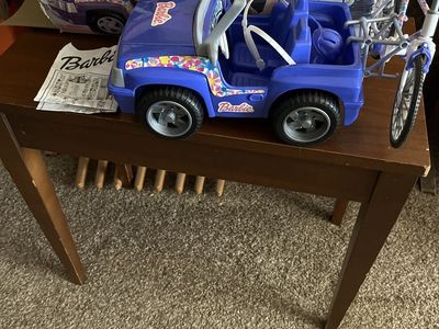 Vintage Barbie Biking Adventure Vehicle Jeep with Bicycle, Box & Manual