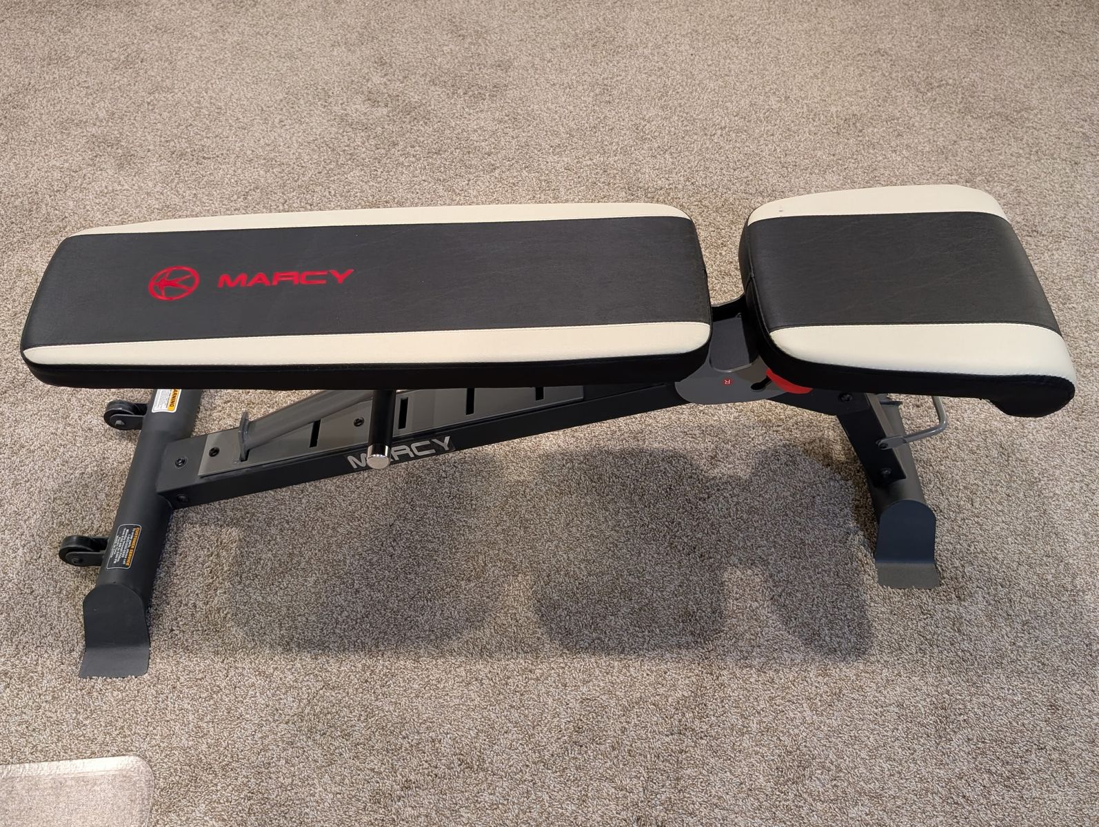 Marcy Adjustable Utility Weight Bench - Flat, Incline, Decline - Home Gym Essential