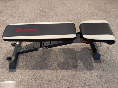 Marcy Adjustable Utility Weight Bench - Flat, Incline, Decline - Home Gym Essential