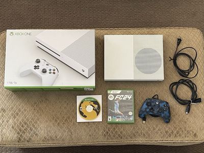 Microsoft Xbox One S 1TB Gaming Console Bundle with Controller & Games