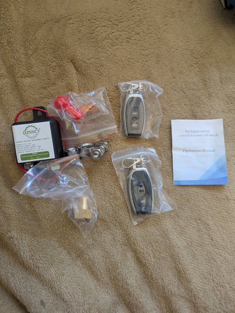 DZSSCY Remote Battery Disconnect Switch for Car, Truck, RV - Intelligent Power-Off Control