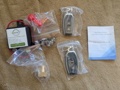 DZSSCY Remote Battery Disconnect Switch for Car, Truck, RV - Intelligent Power-Off Control