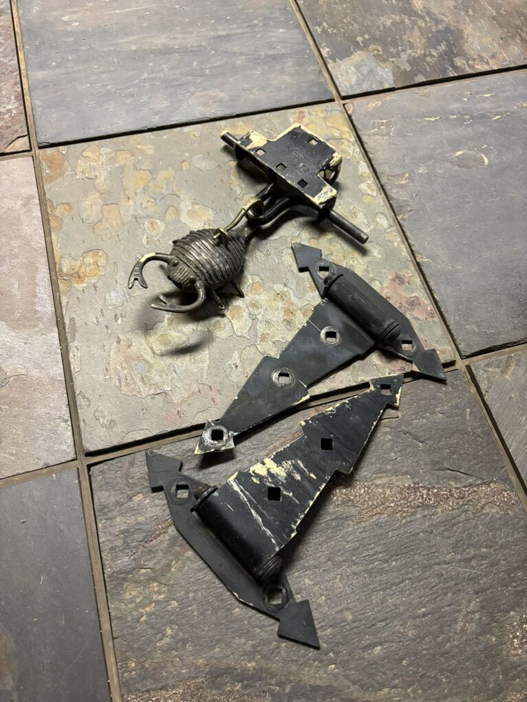 Rustic Gate Hardware with Artisan-Made Latch