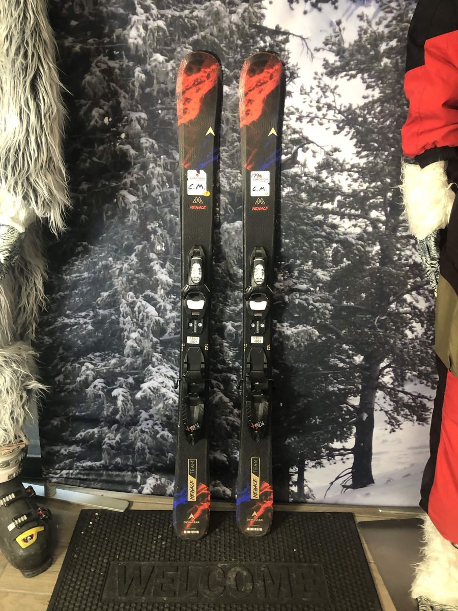 Used Dynastar Menace Team 122cm Jr Kids Skis w/ Look X4.5 Binding
