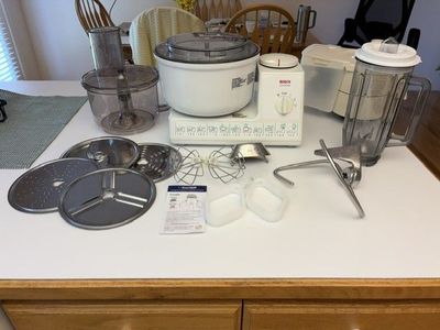 Old Stock Almost New Bosch Universal Mixer with attachments
