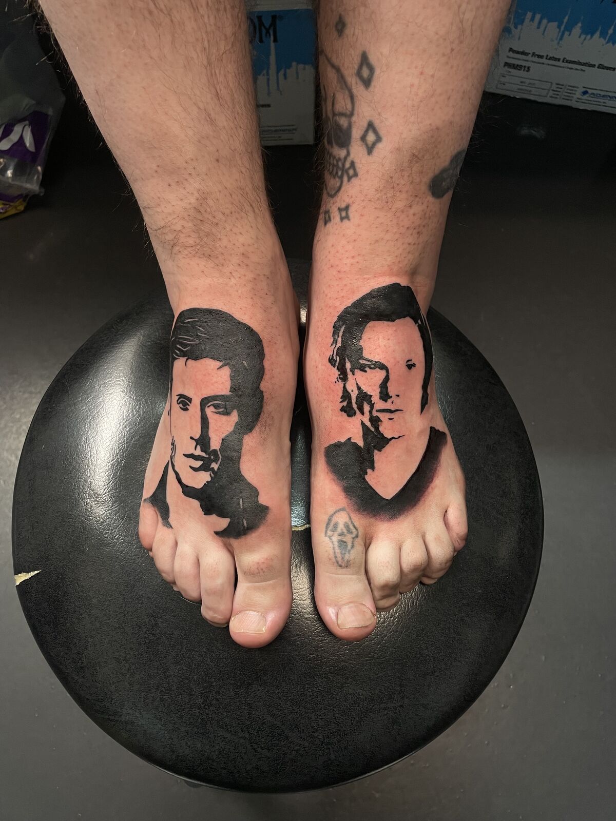 Double Face Statue Skull Tattoo Style Stock Illustration 1138478873 |  Shutterstock, image size:1200x1600