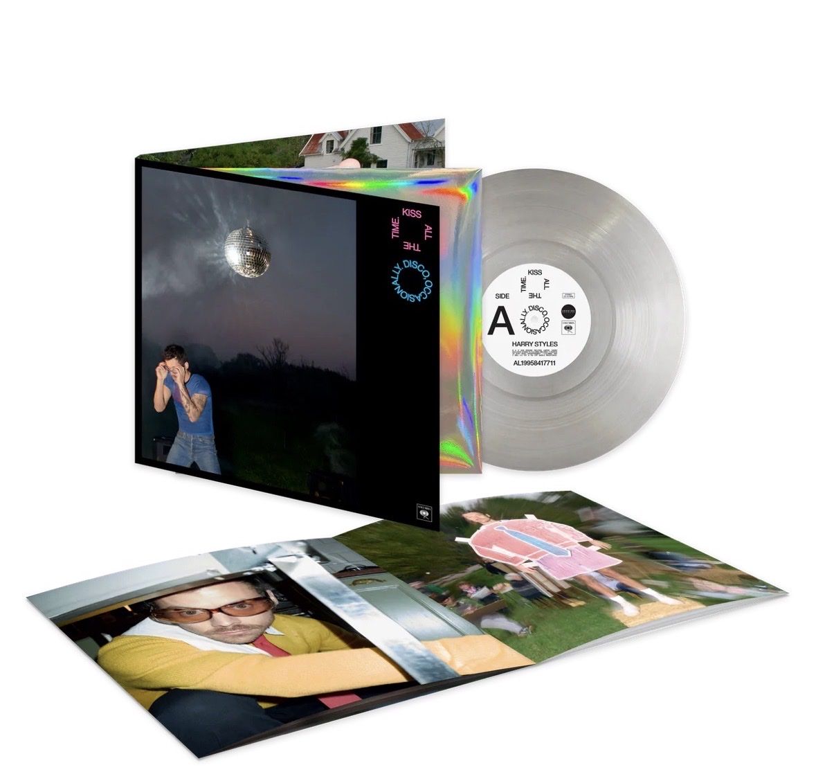 Harry Styles-KISS ALL THE TIME. DISCO, OCCASIONALLY. – LIMITED EDITION “SMOKE MACHINE” SILVER VINYL LP-Sealed-Record-New Album