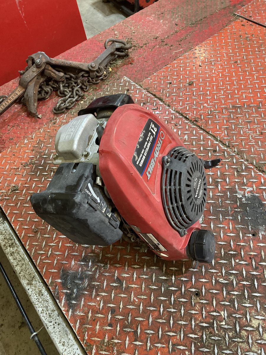 Honda engine. TroyBilt