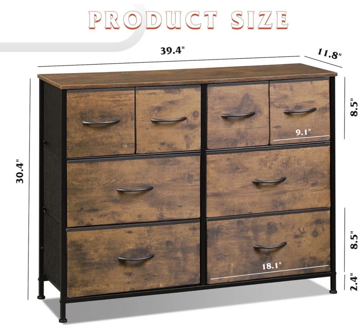 8-Drawer Dresser/Storage Unit - New in Box