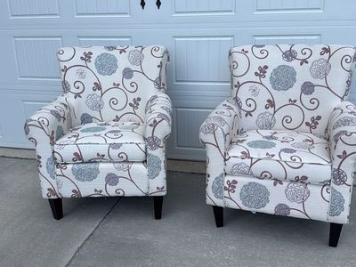 Set of two matching accent chairs