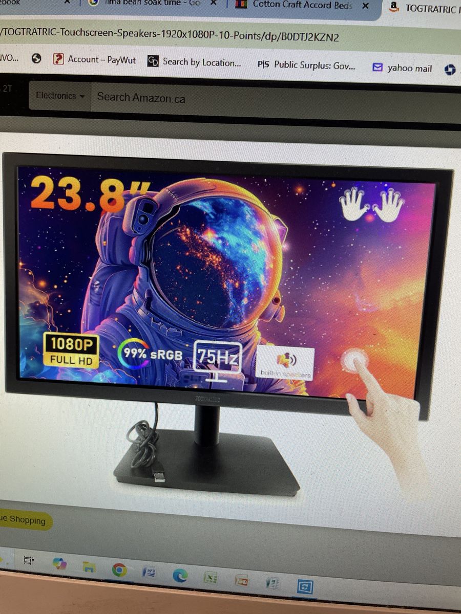 togtratric monitor touch screen 23.8