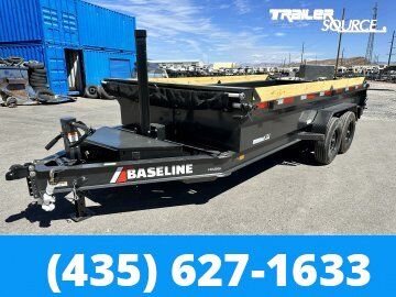 7x16 Diamond C Baseline HDU 208 Dump Trailer - 24" Sides - 16K GVWR