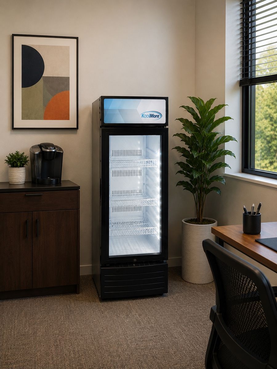 KoolMore Commercial Glass Door Display Refrigerator – Like New