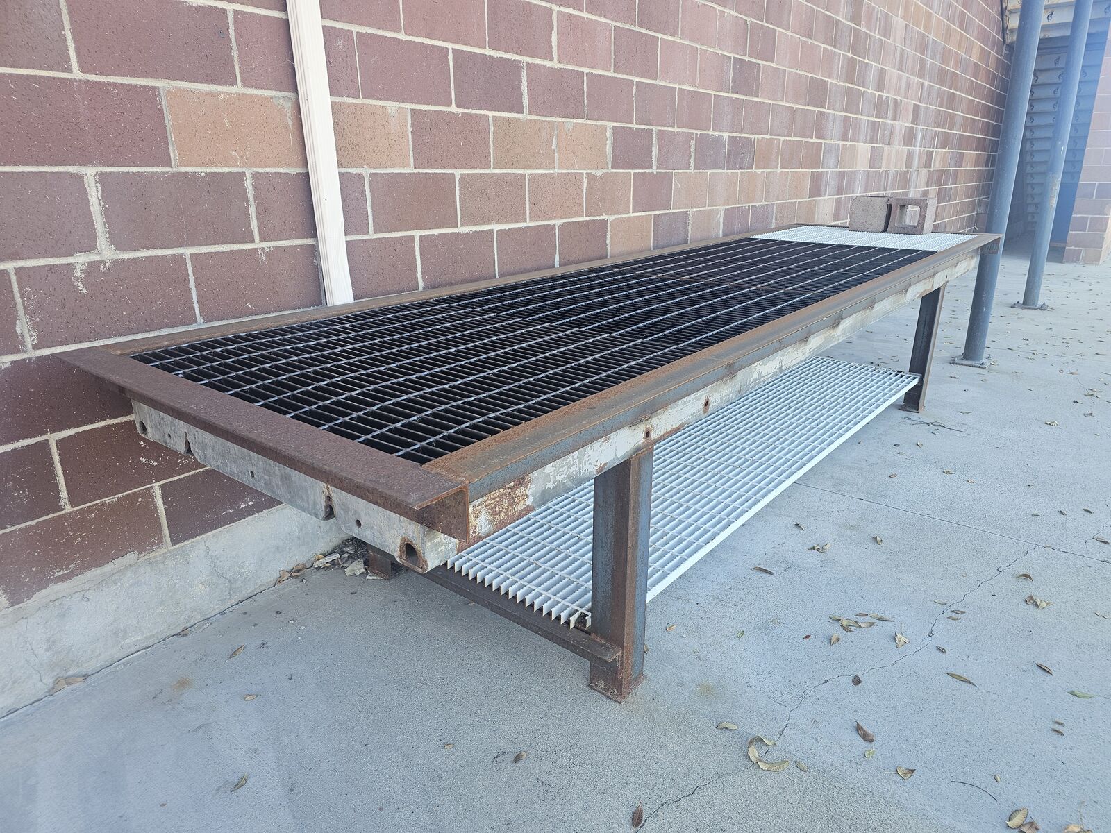 steel bench or table