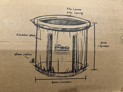 The Ice Pod Standard Portable Insulated Ice Bath Tub