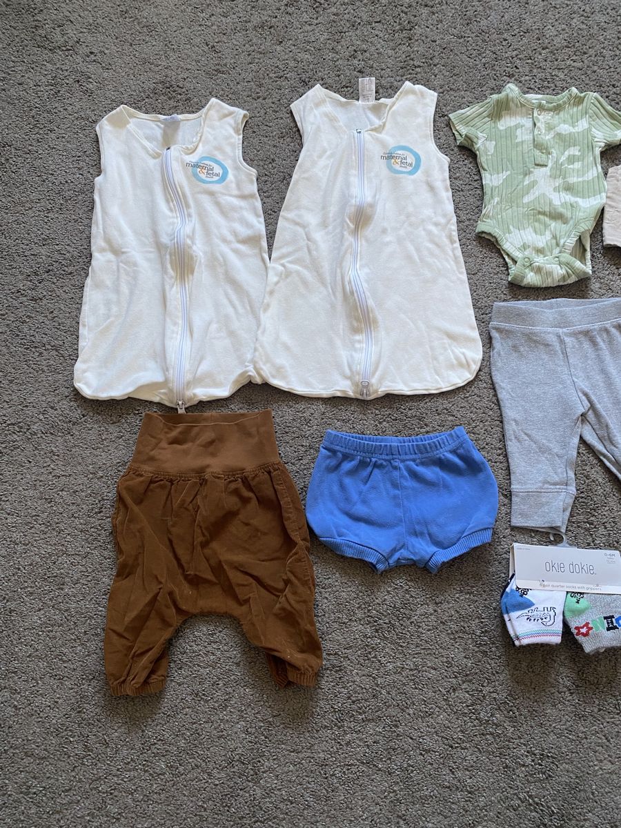 Baby boy 0-3m clothes bundle