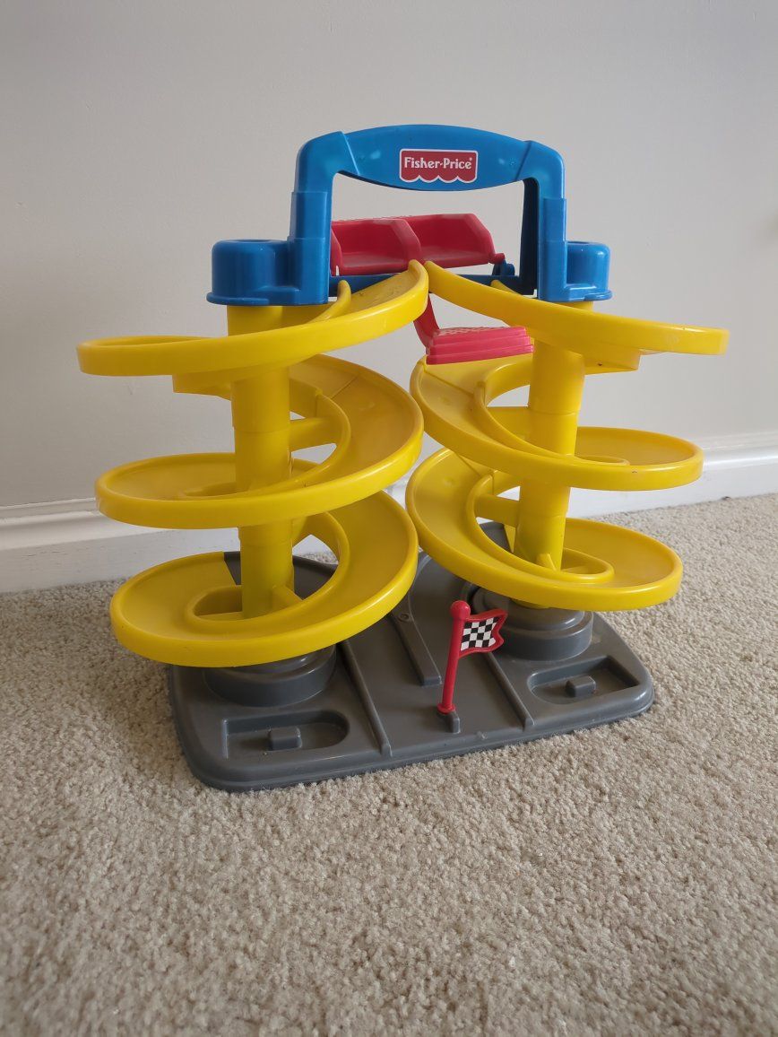 Fisher-Price spiral speedway race track 1996