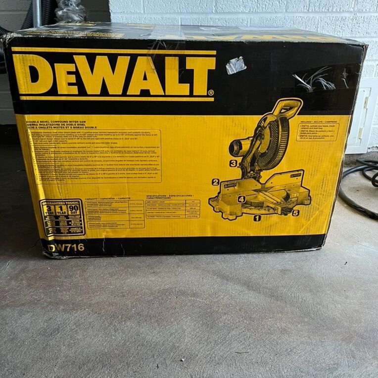 New Dewalt 12 Inch Miter Saw
