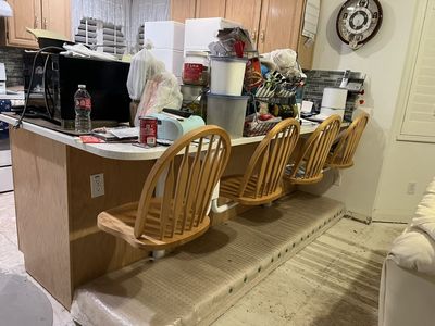 Suspended Kitchen Counter Bar Chairs