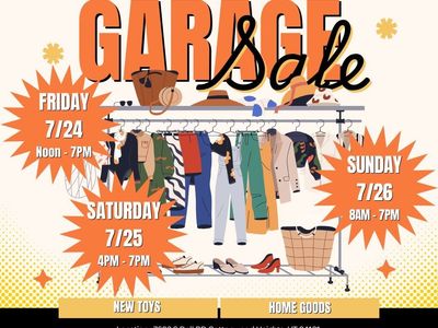 Garage Sale - New Toys & Home Goods - 7693 S Dell RD, Cottonwood Heights (7/24-7/26)