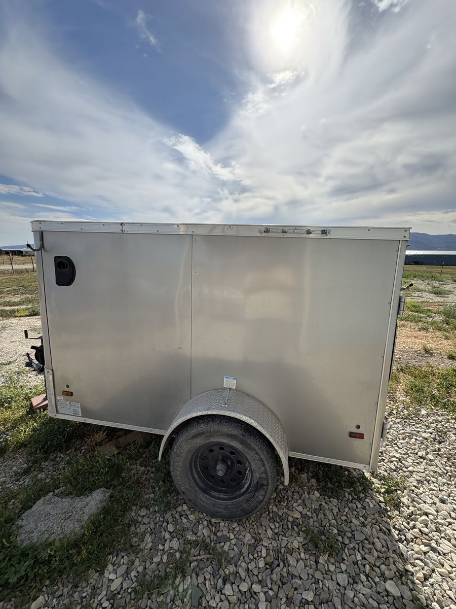 Car detailing enclosed trailer