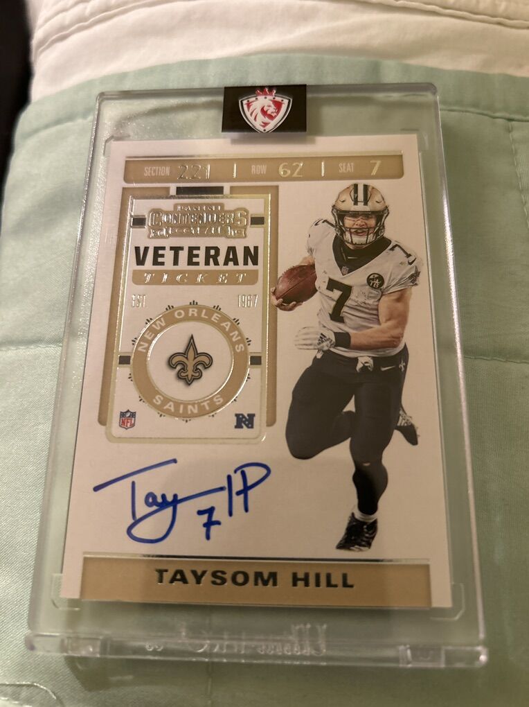 Taysom Hill Veteran Autograph Panini Signed COA