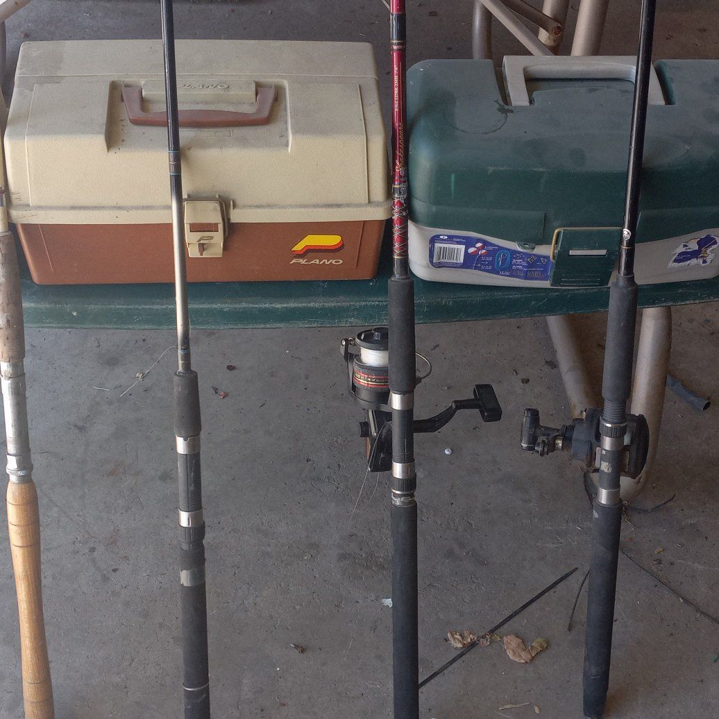 fishing poles