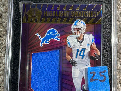 Amon-Ra St. Brown Detroit Lions graded slabs