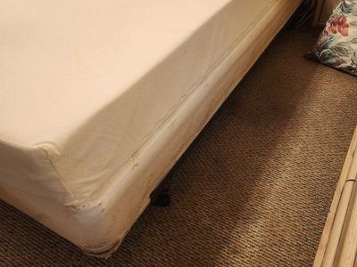 FREE Queen Tempurpedic Boxsprings and Metal Frame